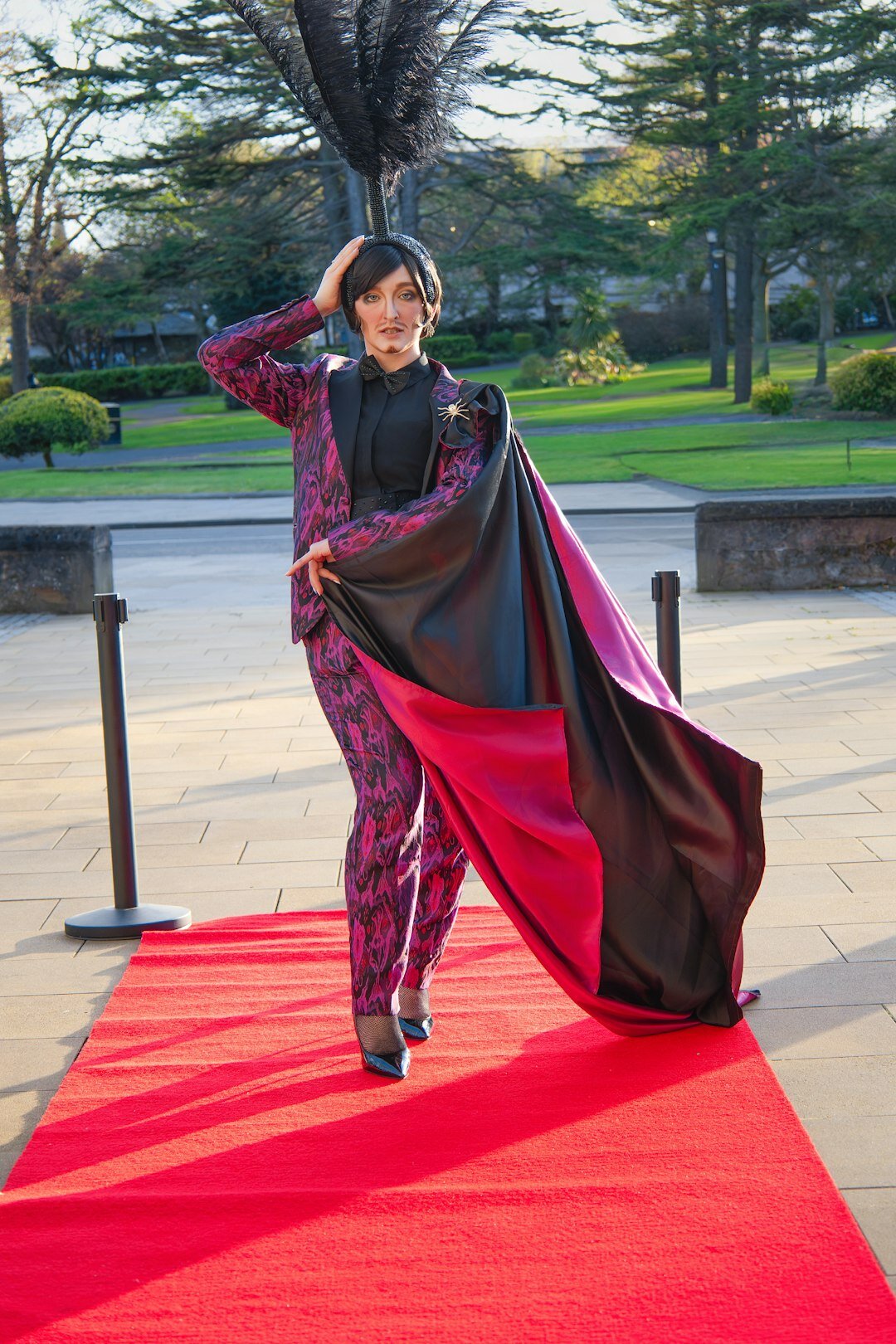 woman on red carpet