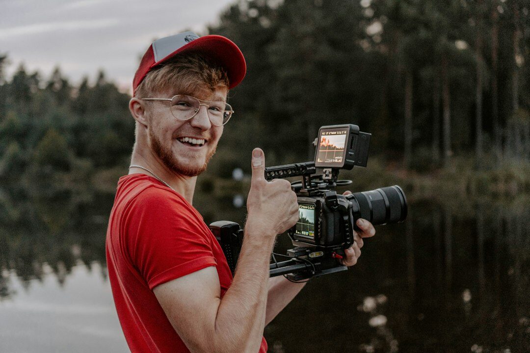 influencer posing for camera
